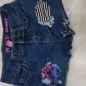 Girls 6x/7 custom jean shorts (children's place)